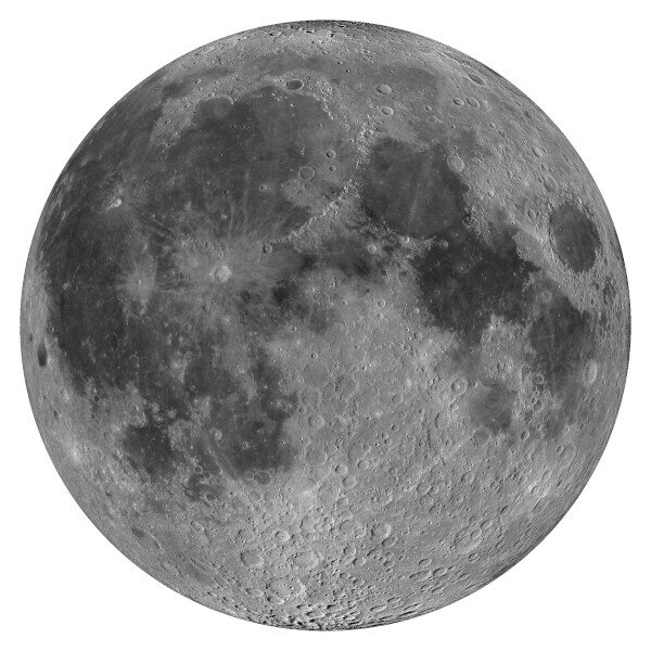 Aktuelle Ansicht des Mondes mit Mondphase