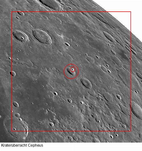 Krater Cepheus im Gesamtüberblick