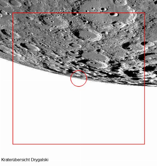 Krater Drygalski im Gesamtüberblick