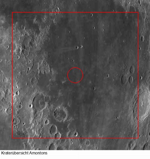 Krater Amontons im Gesamtüberblick