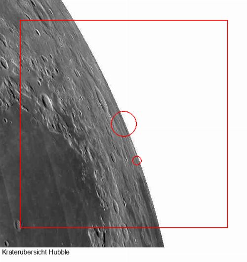 Krater Hubble im Gesamtüberblick