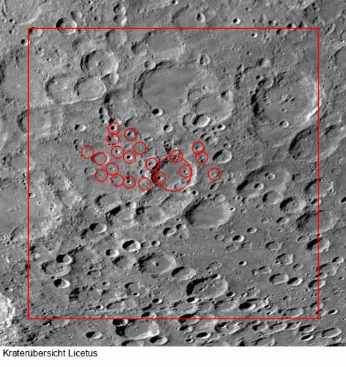 Krater Licetus im Gesamtüberblick