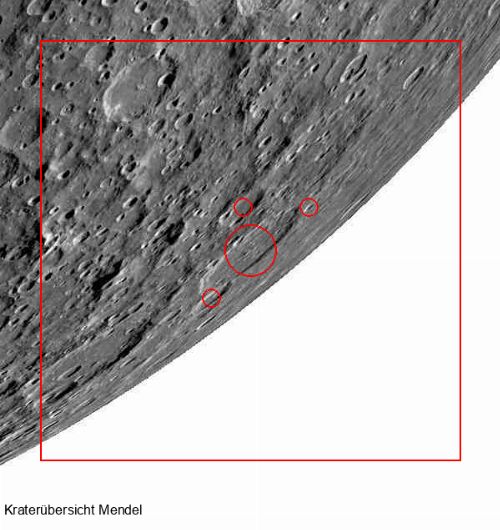 Krater Mendel im Gesamtüberblick