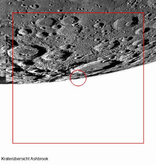 Krater Ashbrook im Gesamtüberblick