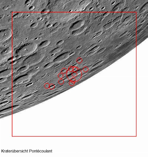 Krater Pontécoulant im Gesamtüberblick