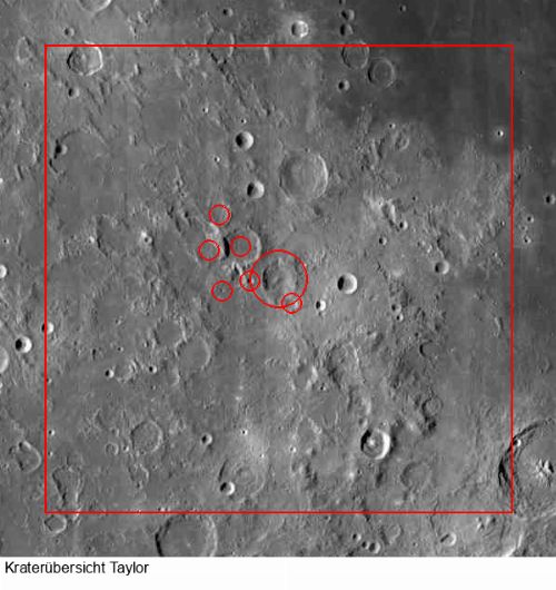 Krater Taylor im Gesamtüberblick