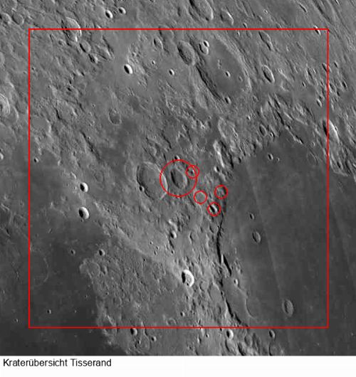 Krater Tisserand im Gesamtüberblick