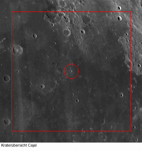Krater Cajal im Gesamtüberblick