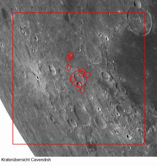 Krater Cavendish im Gesamtüberblick