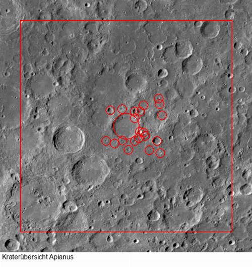 Krater Apianus L im Gesamtüberblick
