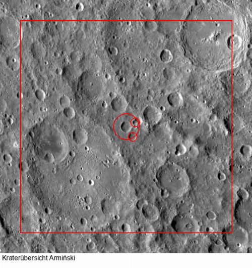 Krater Armiński im Gesamtüberblick