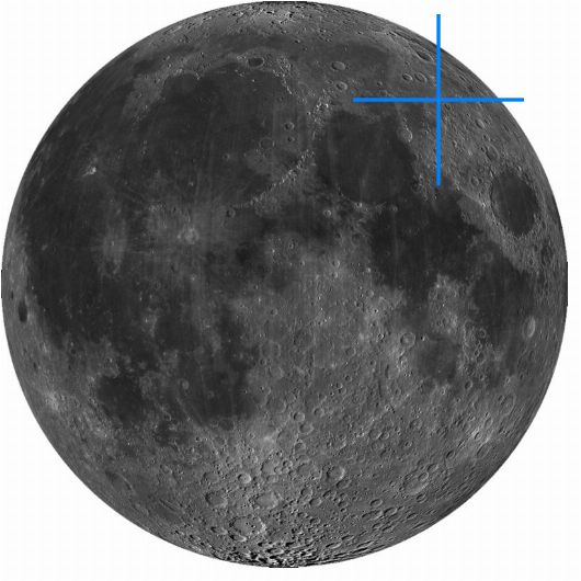 Lage der Mondformation