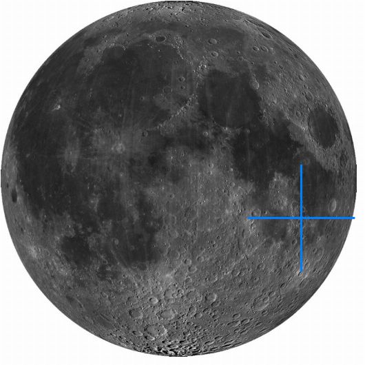 Lage der Mondformation