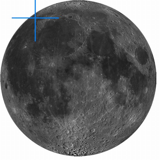 Lage der Mondformation