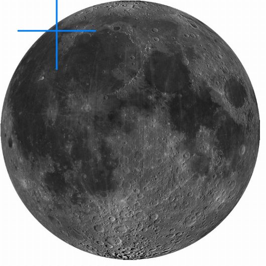 Lage der Mondformation