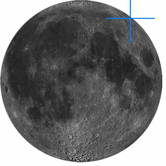 Lage der Mondformation