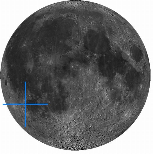 Lage der Mondformation