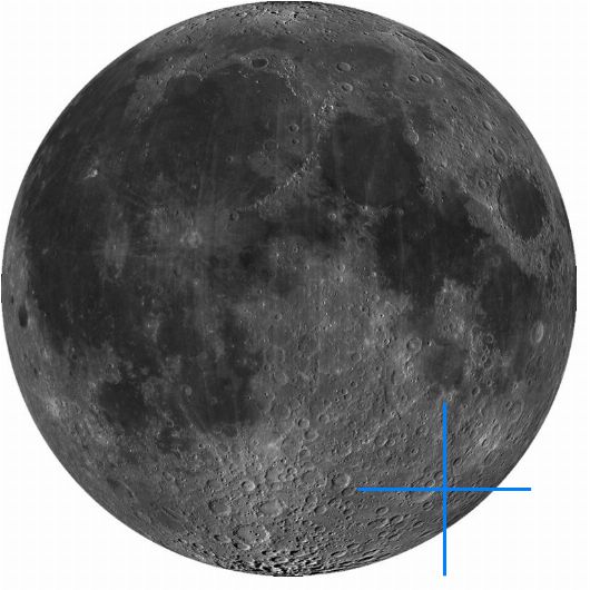 Lage der Mondformation
