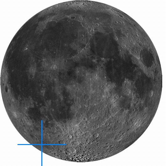 Lage der Mondformation