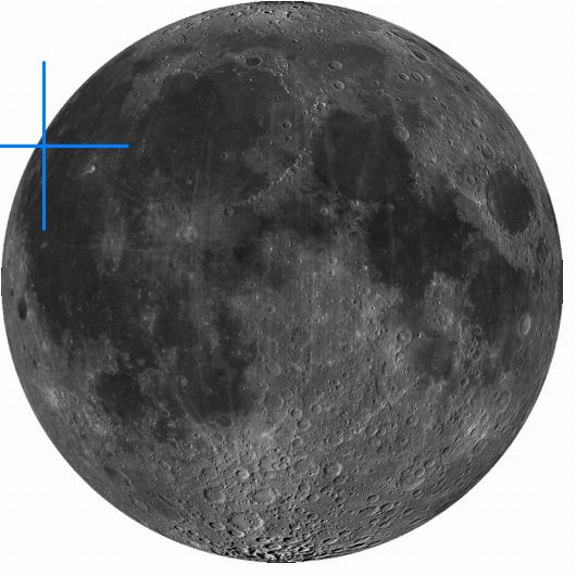 Lage der Mondformation