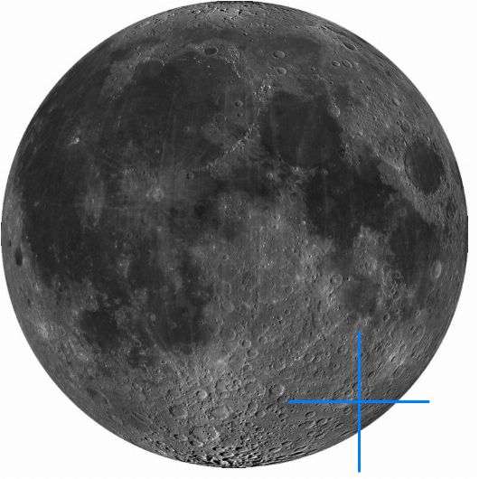Lage der Mondformation