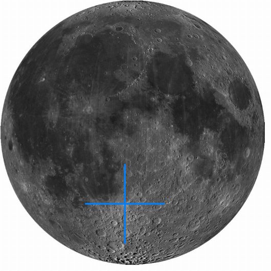 Lage der Mondformation