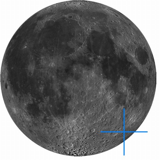 Lage der Mondformation