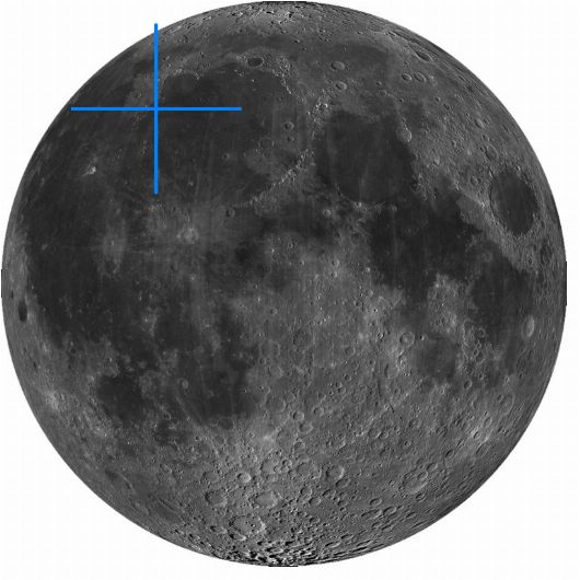 Lage der Mondformation