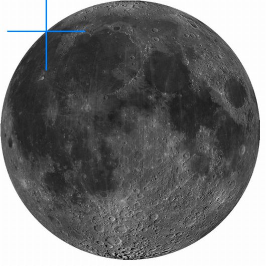 Lage der Mondformation