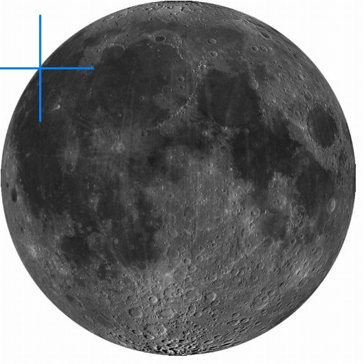 Lage der Mondformation
