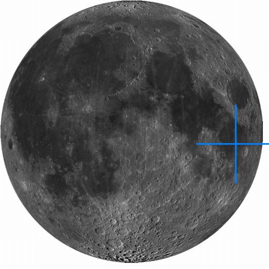 Lage der Mondformation