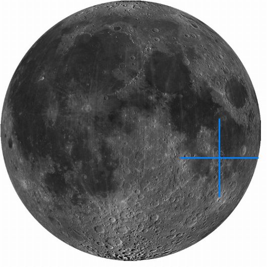 Lage der Mondformation