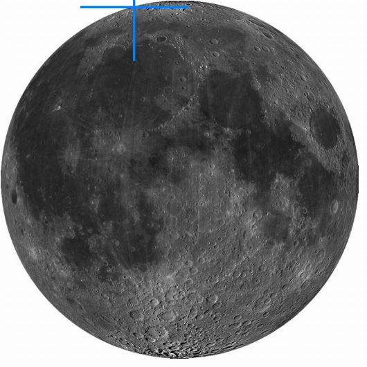 Lage der Mondformation