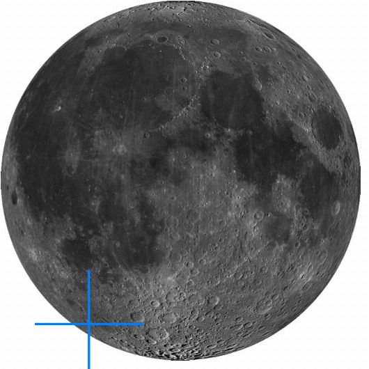 Lage der Mondformation