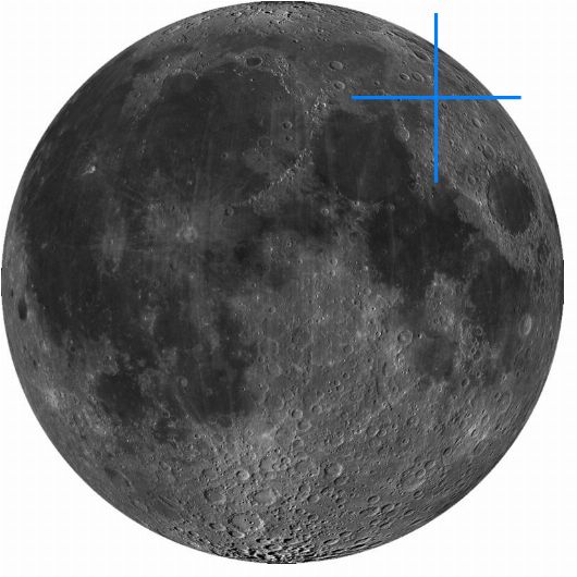 Lage der Mondformation