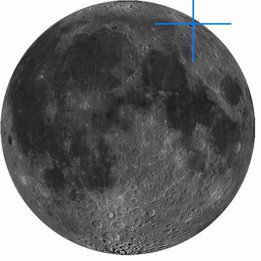 Lage der Mondformation