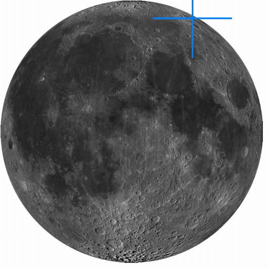 Lage der Mondformation