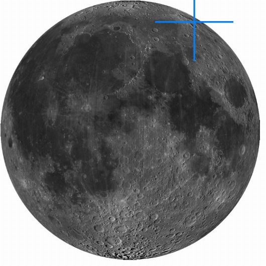 Lage der Mondformation