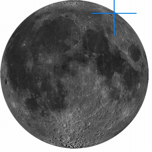 Lage der Mondformation