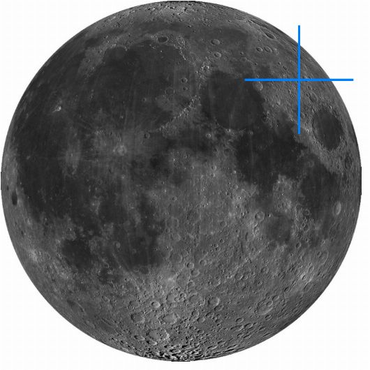 Lage der Mondformation